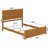 Jeilynn Solid Wood Foundation Bed Frame with Matching Footboard-381203062-339714124