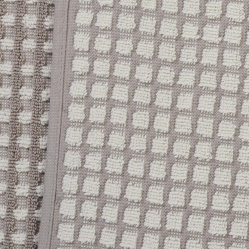 Flax Cotton Jacquard Hand and Washcloth Towel Set