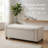 48-Inch Upholstered Storage Ottoman Bench with Arms for Bedroom and Living Room Seating, Beige Fabric with Tufted Design-2118751381