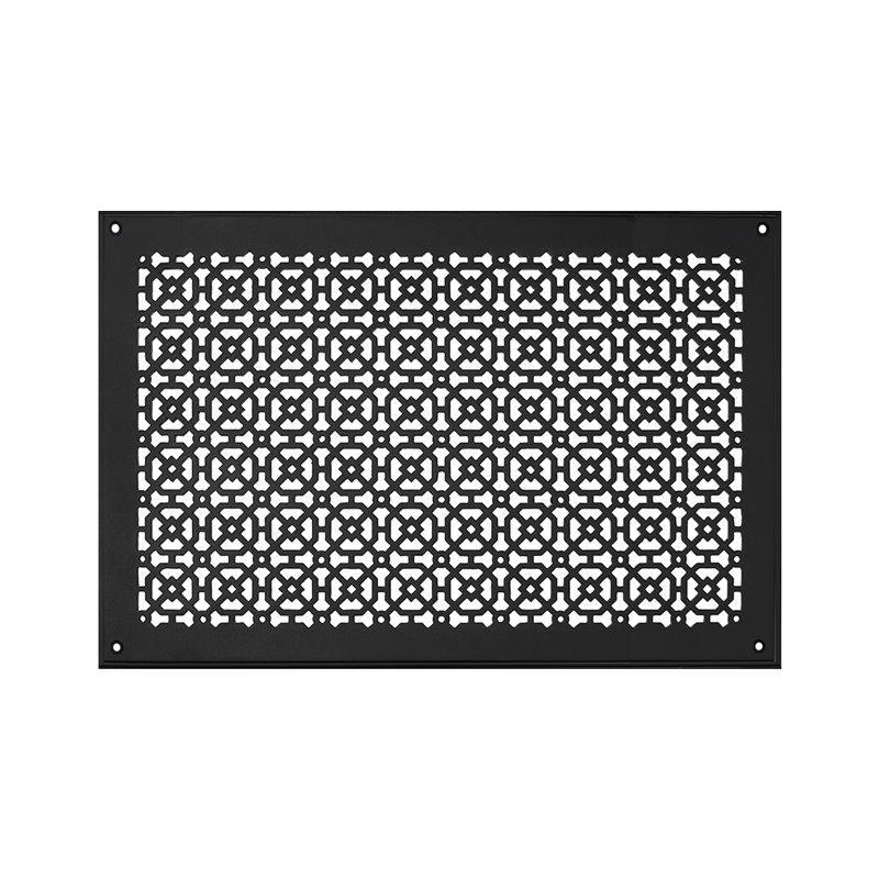  Ouverture de conduit 10 po x 22 po AIR RETOUR | Grille d'air lourde en fonte d'aluminium (12 po x 24 po au total) | Thermolaqué