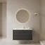 Meuble-lavabo de 36 po avec lavabo, armoire de rangement murale moderne en contreplaqué flottant avec 2 tiroirs, lavabo en céramique blanc avec couvercle et drain, pré-assemblé-951957407