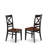 9 Piece Dining Room Furniture Set Includes a Square Wooden Table with Butterfly Leaf and 8 Kitchen Dining Chairs, Black & Cherry-250451010