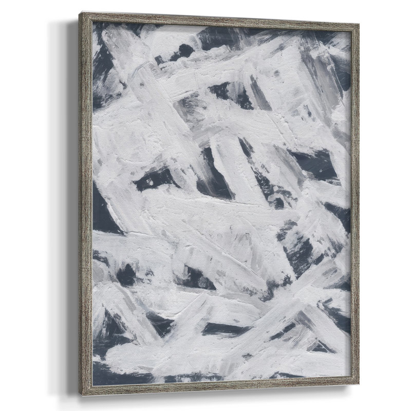 «Diving Into Indigo II», reproduction encadrée - bois massif, H 11 po x l 9 po