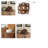 8.00 " Solid Wood Candelabra Set of 6