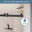 Porte de douche sans cadre de l 44 po x H 76 po