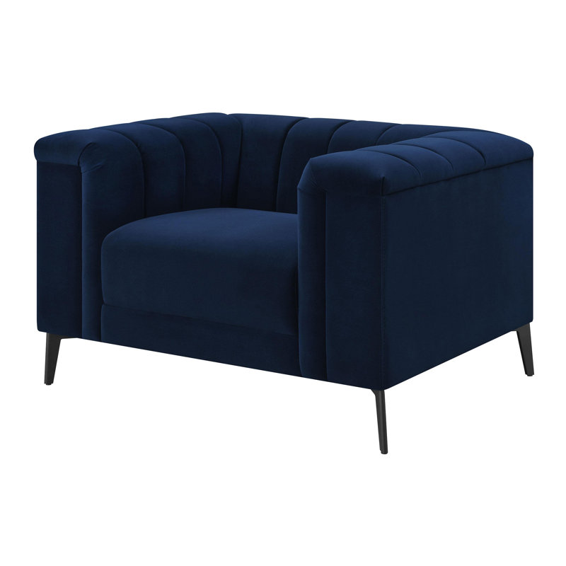 Fauteuil rembourré et capitonné Tuxedo