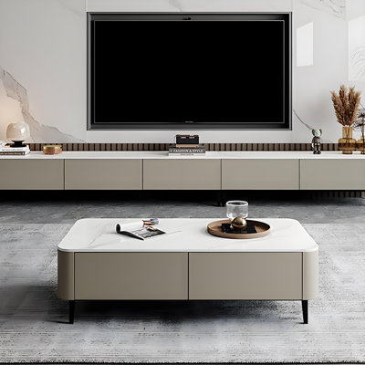 Rock table Cream style end table