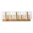 3-light Gold Adjustable Glass Wall Lamp