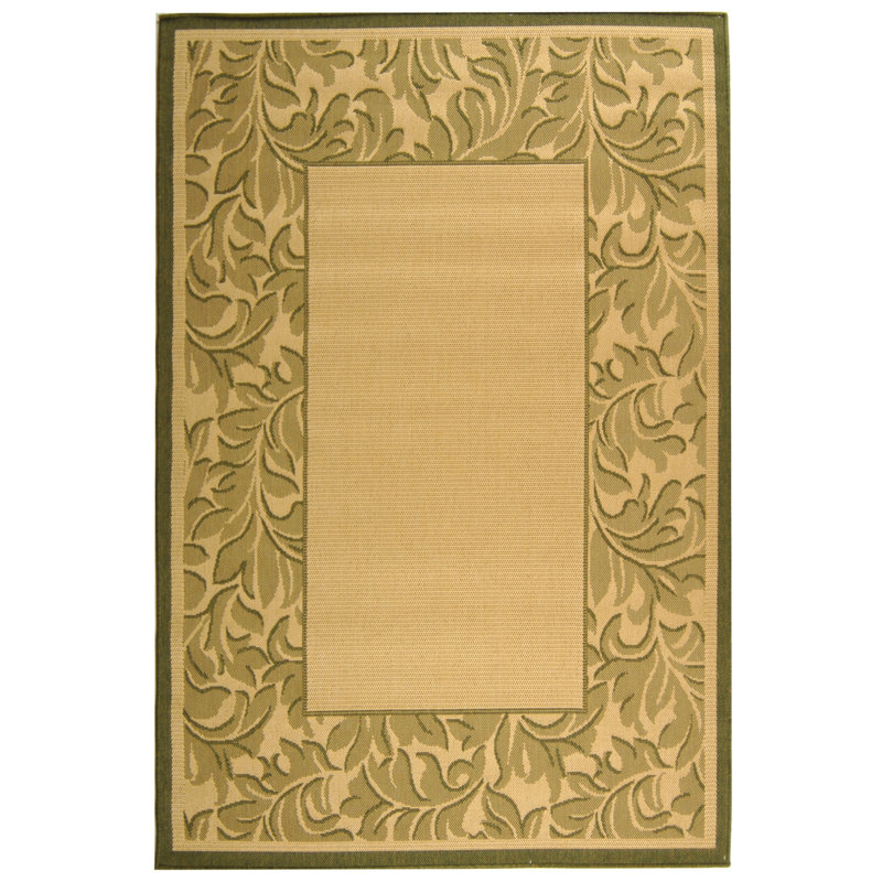 Tapis d'intérieur / extérieur à fleurs Herefordshire Performance, Rectangle 5 pi 3 po x 7 pi 7 po