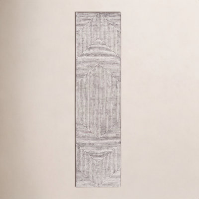 Balos Hand-Tufted Geometric Viscose Rug