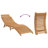 vidaXL Garden Sunlounger with Cushion Brown 77.95 x 21.65 x 23.03 in-1084994832