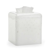 Contessa White Tissue Box Cover