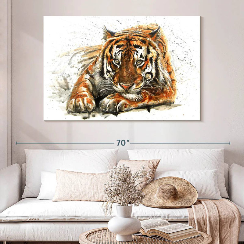 Tiger Leer, 34" H x 51" W