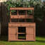 Table de jardin avec 3 tablettes, 6 tiroirs et 2 armoires inférieures-1306877311