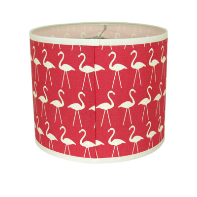 Tropical Flamingo Pattern Perfect Drum Lamp Shade – Fun & Vibrant Coastal Décor