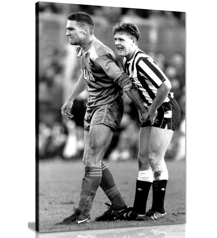 Sports Football Vinnie Jones Gazza 1 Piece Wrapped Canvas Wall Art, 76cm H x 51cm W