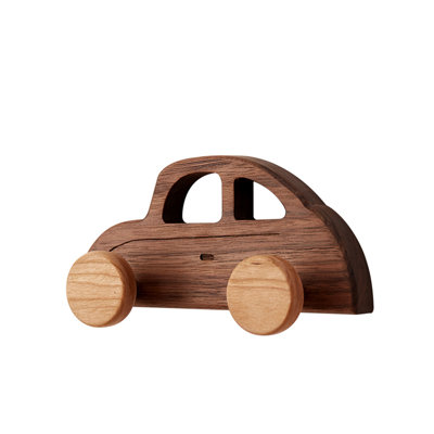 Autowood Solid Wood Car-Shaped Coat Hook