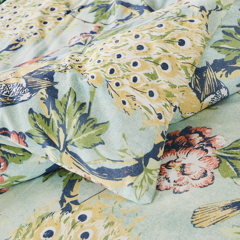 Jade Victorian Garden Cotton Twin Duvet Set