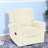 Comfortable Chenille Recliner, White Manual Recliner For Home And Nursery