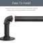 70cm Straight Tension Shower Curtain Rod & Hook Set