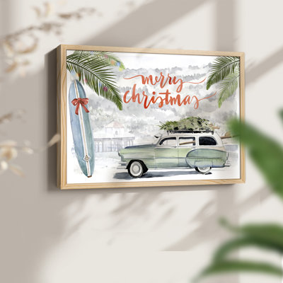 «So Cali Christmas Collection A», reproduction encadrée - Restickable