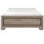 Lit double foncé avec finition naturelle-1260367887