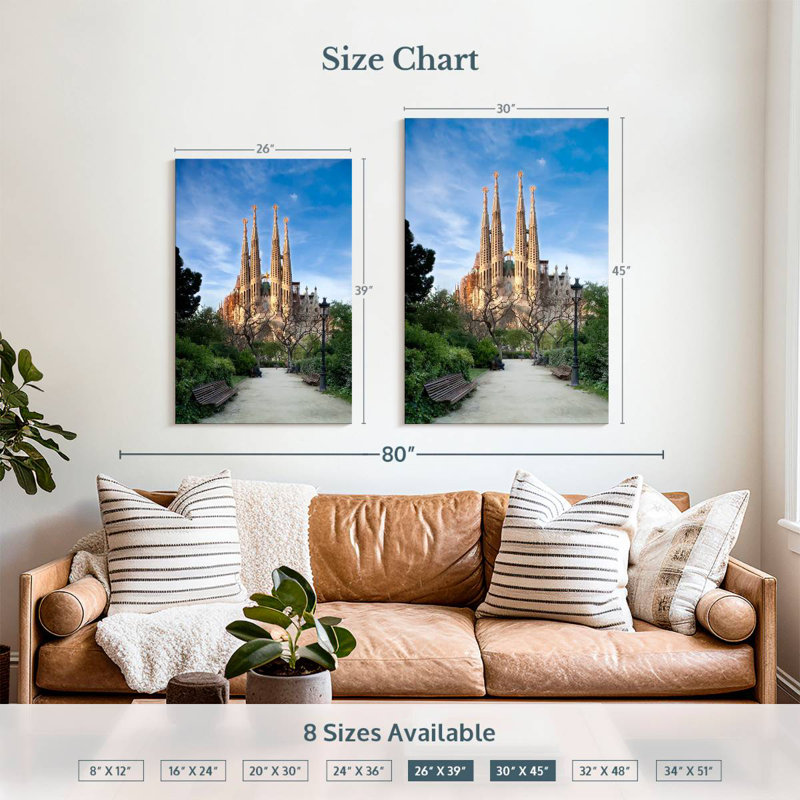 Cathédrale Aime Sagrada Familia, H 39 po x l 26 po