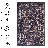 MAVAL Burgundy Washable Rug 9X12 Area Rug (Black+Burgundy, 9'X12')-468652269