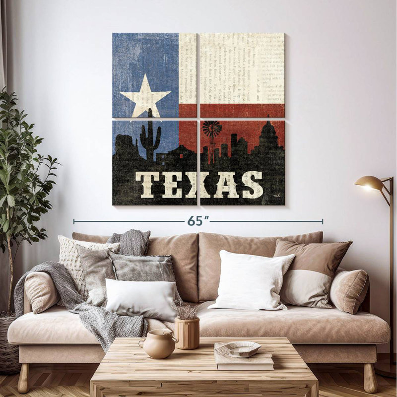 Borges Texas, 45" H x 45" W