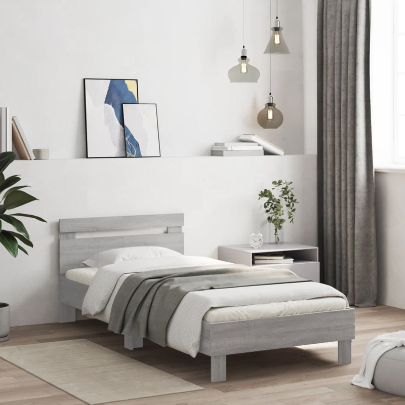 Janna 100X200 Cm Bed, Grey Sonoma