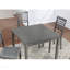 Table de salle à manger carrée en bois pour 4 personnes