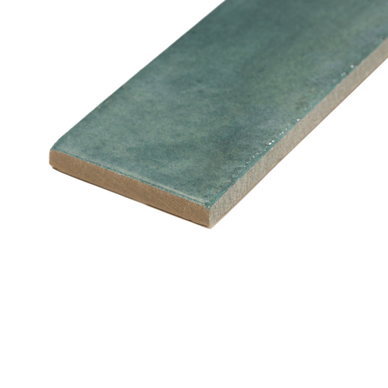 Mirage 2" x 10" Zellige Porcelain Wall Tile, Sea Water Light Green