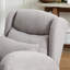 Chaise berçante surdimensionnée en peluche avec dossier haut et poches latérales-1319212957