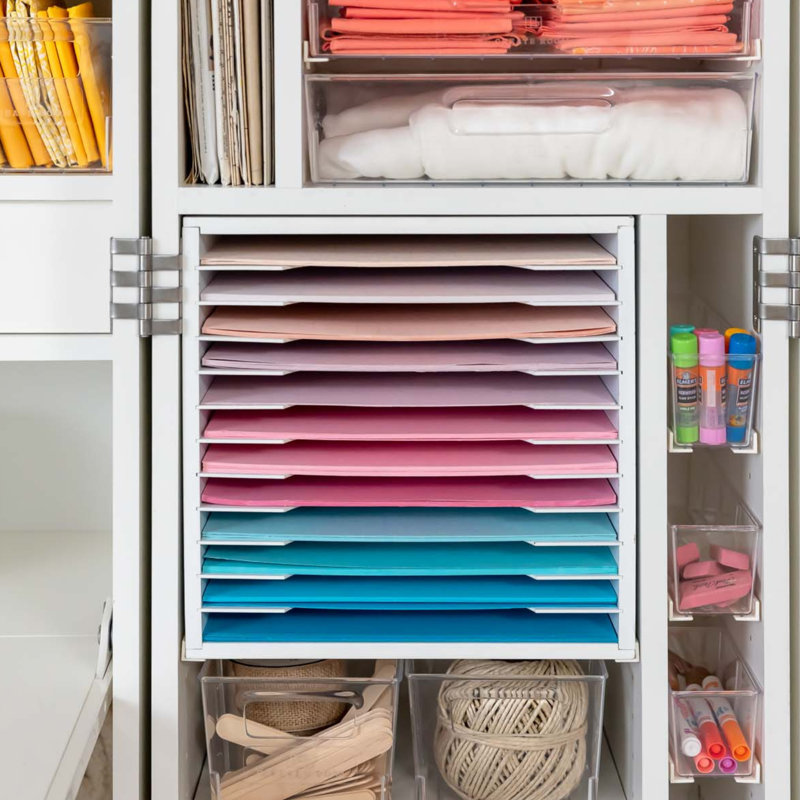 Ensemble de rangement Ultimate Craft - Boîte à outils, organisateur de papier et mini bacs (paquet de 24) pour une organisation parfaite