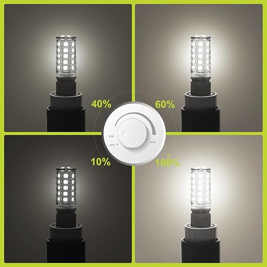 GY G9 LED Lamp Dimmable Neutral White 4000K, 3.2W Equivalent to 43W, 520 Lumens, LED Light Bulb, Energy-Saving Mini Light Bulb, No Flickering, LED Bulb for Indoor Lighting, 10 PCS