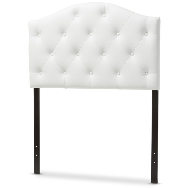 Tête de lit simple tapissier Baxton Studio Myra , Blanc, Simple