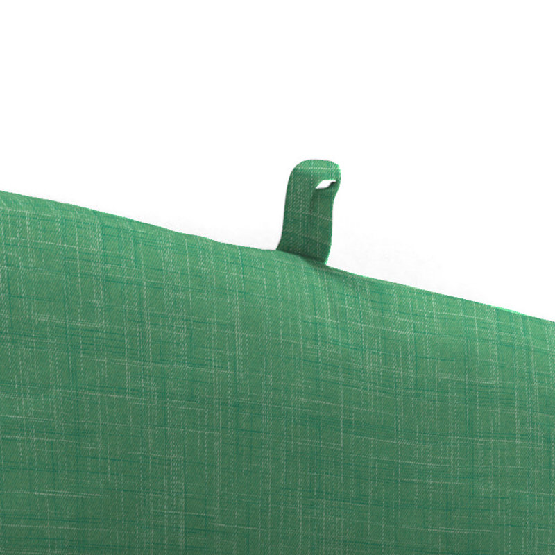 72" x 22" Outdoor Chaise Lounge Cushion with Ties and Loop, Green
