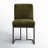 Bende Modern Fabric Upholstered Side Chairs with Metal Sled Base-1633455399