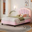 Lit tapissier en forme de fleur-418147945-423709641