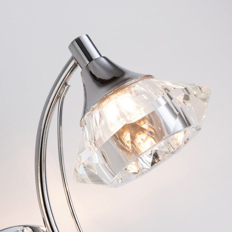 Rivale Armed Sconce, Polished Chrome