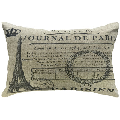  Paris Eiffel Tower Lumbar Pillow