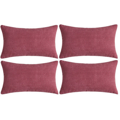 Houndstooth Cotton Blend Pillow Cover