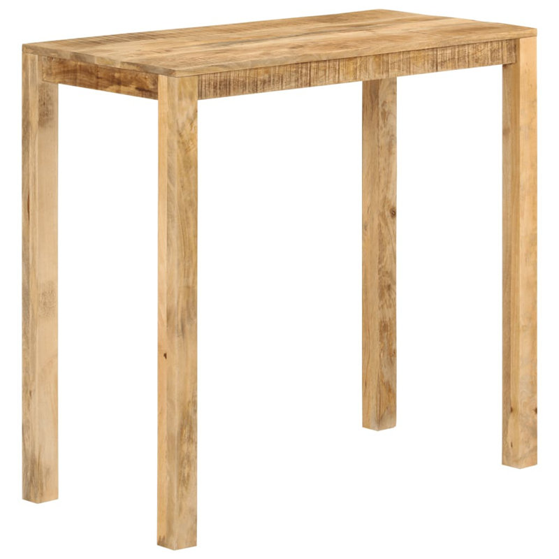 Madyson Solid Wood Dining Table, 112 H x 108  L x 55 W cm, Brown