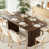 Dark Brown Wood / Red