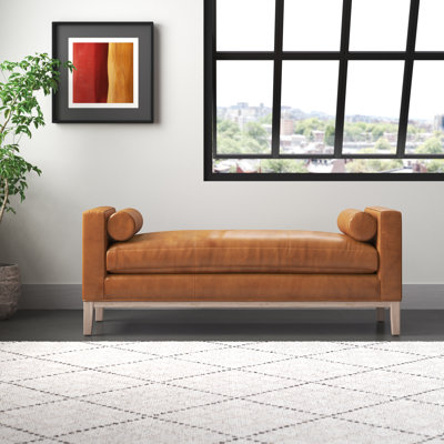 Banc en cuir véritable