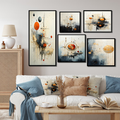 Minimalisme astrologie, art discret - ensemble de 5 impressions murales d'astrologie