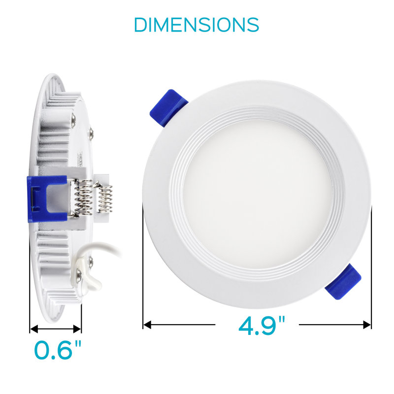 Ensemble d'éclairage encastré 4 po à DEL ultra-mince Remodel IC 4 po