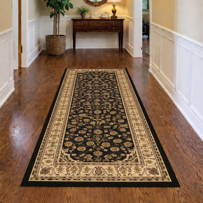  Tapis d'intérieur floral Safira, Tapis de couloir 2 pi 2 po x 7 pi 7 po