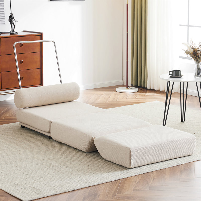 Canapé-lit simple, canapé-lit simple pliable avec coussin, canapé-lit pliable portable, fauteuil de loisir, fauteuil confortable
