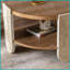 Table basse en bois massif de style Palace pour le salon avec rangement double couche, facile à assembler